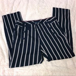 Tommy Hilfiger Striped Stretch Slim Crop Pants